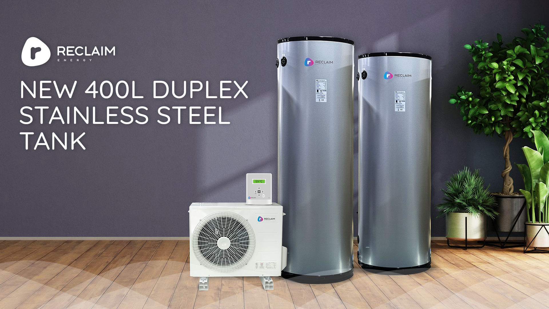 Reclaim Energy New Duplex 400L Stainless Steek Tank