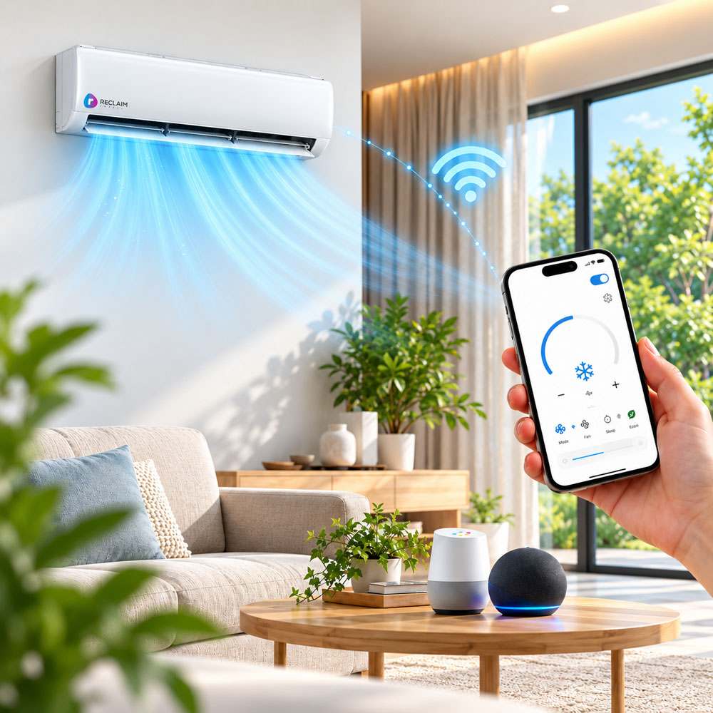 Smart Cooling in a Modern Living Room