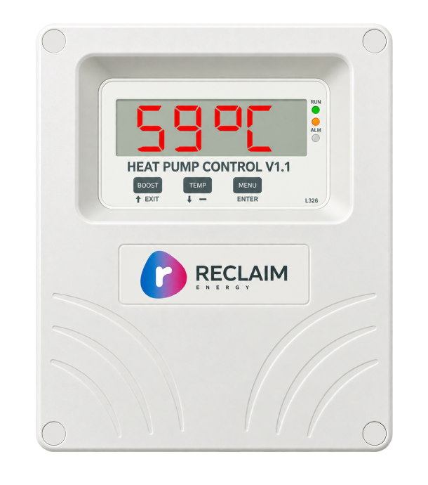Reclaim heat pump controller