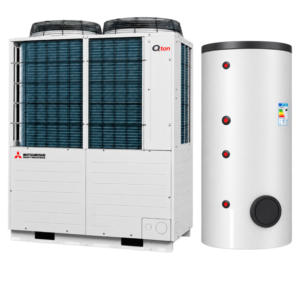 Reclaim Q-TON commercial heat pump and storage tank